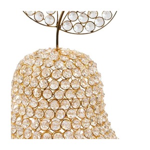 Figurine en forme de poire en cristal, décoration en verre faite à la main, sculpture de table style Hollywood Glamour pour salon - Product Image 4