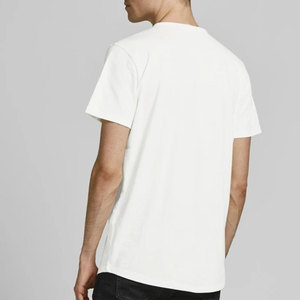 Camiseta de Jersey Blanca para Hombre, Cuello Redondo, Manga Corta, Algodón Peinado, Secado Rápido, Transpirable, Corte Regular - Product Image 5