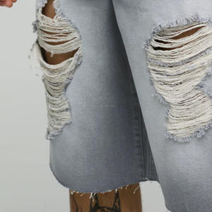 Pantalones Cortos de Mezclilla de 5 Pulgadas de Alta Calidad con Logotipo Personalizado, Transpirables, para Hombres de Talla Grande, Verano, Corte Recto, Tejidos en Pakistán - Product Image 6