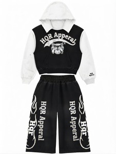 HQR Apparel Acid Wash <b>Tie</b> <b>Dye</b> Winter Eco-Friendly Unisex Tracksuit <b>Set</b> Hoodie Pants Full Sleeve Front Logo Streetwear Sportswear - Product Image 4