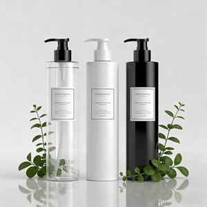 Pump Sprayer Lotion 500ml PET Plastic Cylinder Bottle Body Cream Silk Screen Printed Custom <b>Color</b> Wholesale Shampoo <b>Conditioner</b> - Product Image 5