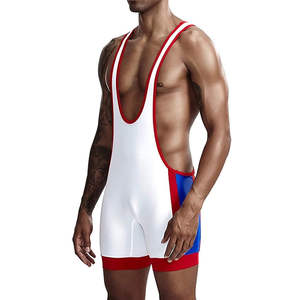 Singlet de Lucha Libre para Adultos de Alta Calidad, Spandex/Poliéster, Parte Delantera Personalizable, Ligero, Transpirable, para Levantamiento de Pesas, Tallas Grandes - Product Image 3