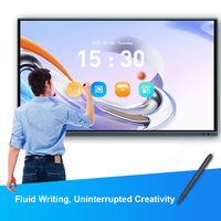 Tableaux blancs interactifs intelligents de grande taille 110 pouces pour l'enseignement scolaire, tableaux blancs interactifs 4K pour les écoles