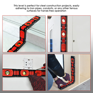 Foldable Magnetic Spirit <b>Level</b> Multi Function Angle Finder 4 Bubble Gauge 45°/90°/180° Ruler for Measuring and <b>Level</b> Checking - Product Image 4