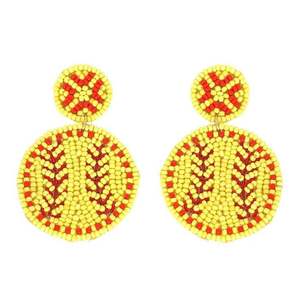 Boucles d'oreilles ethniques festives brodées à la main et perlées, bijoux de mode au meilleur prix - Product Image 3