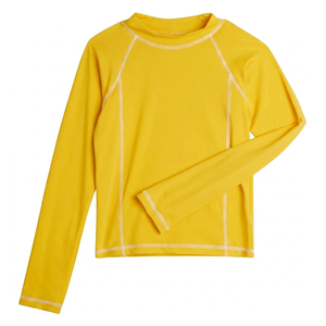 Unisex Full <b>Sleeve</b> Rash Guard Yellow Quick Dry Spandex Polyester Sport <b>Top</b> Adult <b>Swim</b> Wear UPF50+ Anti-Bacterial - Product Image 5