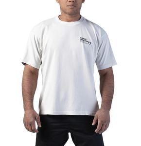 เสื้อยืดคอกลมสำหรับผู้ชายผ้าคอตตอนซัก230กรัมคอกลมทรงหลวมพิมพ์ลายได้ตามต้องการ - Product Image 1