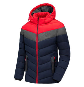 Fully Customized Men's <b>Waterproof</b> Canvas Puffer <b>Jackets</b> Polyester Wadding Filled <b>Winter</b> DDP Shipping - Product Image 1