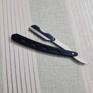 Navajas de afeitar rectas de primera calidad con mango de plástico para hombre, cuchilla de acero inoxidable para afeitado, cuchillo de afeitar tipo Cut Throat. - Product Image 6