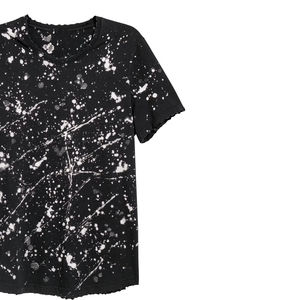 Camiseta Moderna con Estampado de Salpicaduras de Pintura, Estilo Urbano Premium, Vintage, Gráfico, Transpirable, para Hombre, 100% Algodón, Secado Rápido - Product Image 3