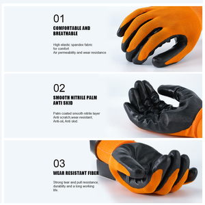 Gants de travail en nitrile personnalisés : construction flexible, adhérence robuste de la paume et protection fiable pour les applications de sécurité industrielle - Product Image 5