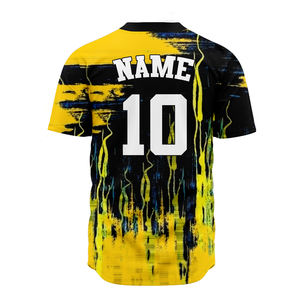 Camiseta de Béisbol Personalizada OEM, Uniforme Sublimado con Logotipo Bordado, para Béisbol y Sóftbol, Tallas Grandes, Impresa - Product Image 2