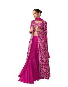 Latest Multi Color Real <b>Top</b> and Palazzo with Butterfly Net Dupatta Direct Digital Printed Festive & Party Wear Collection - Product Image 1