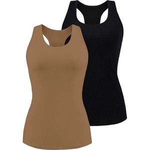 Débardeur Femme Sans Manches Coupe Ajustée Extensible Camisole Couleur Unie Basique Décontracté Été Tissu Doux Haute Qualité - Product Image 5