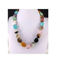 Collar de Resina Hecho a Mano de Alta Calidad para Mujer, Hermoso Collar de Moda con Cuentas y Cadena de Madera Pulida, Regalo Directo de la India - Product Image 6
