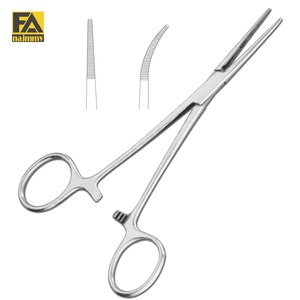 Pinza Hemostática Recta <span class=keywords><strong>Kelly</strong></span> de 18 cm, Pinza Quirúrgica para Cirugía General, Certificación CE Clase I, Instrumento Manual - Product Image 1