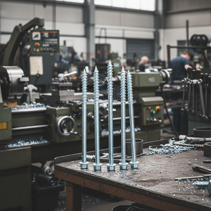 Tornillos de Cabeza Hexagonal de Acero al Carbono Galvanizado en Zinc Clase 4.8 y 6.8, Rosca Parcial, M6-M12, Métricos/Pulgadas, Estándar DIN/ANSI, PDC - Product Image 1