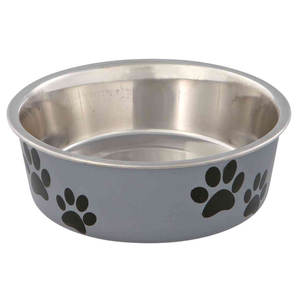 Mangiatoia per Animali Domestici in Acciaio Inox 0,3L con Rivestimento in Plastica, Diametro 12cm per Piccoli Animali - Product Image 3