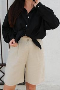 Shorts de sport taille haute personnalisés pour femmes avec logo, pour le yoga, la course à pied, avec poches, pour la salle de sport et les activités de plein air - Product Image 3