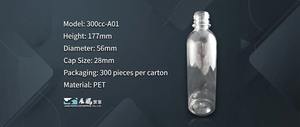 Bouteilles d'eau en PET transparentes recyclables EcoSpring - 300 CC - Product Image 3