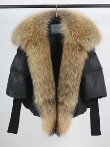 Triveers Women's Winter Puffer <b>Jacket</b> Fur Trim Waterproof Windproof Breathable Faux Fur Lining Customizable OEM Quilted Zipper - Product Image 2