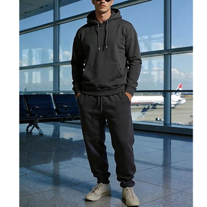 Conjunto Deportivo Informal para Hombre con Capucha de Algodón, Sudadera con Capucha y Pantalones Deportivos, Ropa Deportiva Cómoda para Uso Diario - Product Image 5