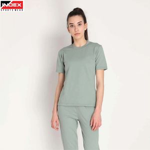 Ensemble t-shirt et pantalon pour femmes modernes, vêtements de sport, tissu respirant, tenue de fitness pour la salle de sport - Product Image 1