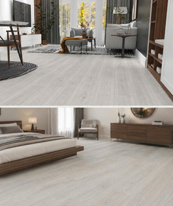 (NEUF) Revêtement de sol SPC Vfloor en chêne gris clair, moderne, système de clic Valinge, étanche, anti-rayures, planche de vinyle rigide pour la décoration intérieure - Product Image 3