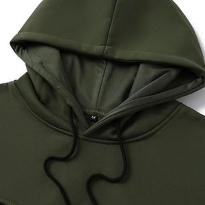 Sweat-shirt à capuche pour homme, manches longues, hiver, multicolore, décontracté, en molleton, 100% coton, avec cordon de serrage, poche kangourou - Product Image 3