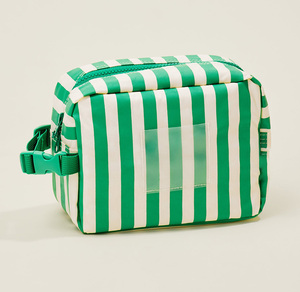 Sac isotherme portable à rayures vertes pour camping en plein air, étanche, pour biberons et aliments - Product Image 2