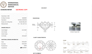 Anillo de Compromiso con Diamante Cultivado en Laboratorio, Corte Brillante Redondo de 1.53CT, Color I, Claridad I1, Certificado IGI - Product Image 2