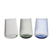 EL AG-622 14oz Kunststoff-Acryl BPA-freie Klassische Transparente Stiellose Rotweingläser Set mit >10 Stück für Camping Hergestellt in TW