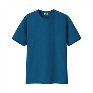 T-shirt imprimé en coton 100% pour hommes, t-shirt personnalisé, t-shirt uni classique à col rond et bouffant, t-shirt en coton biologique - Product Image 2