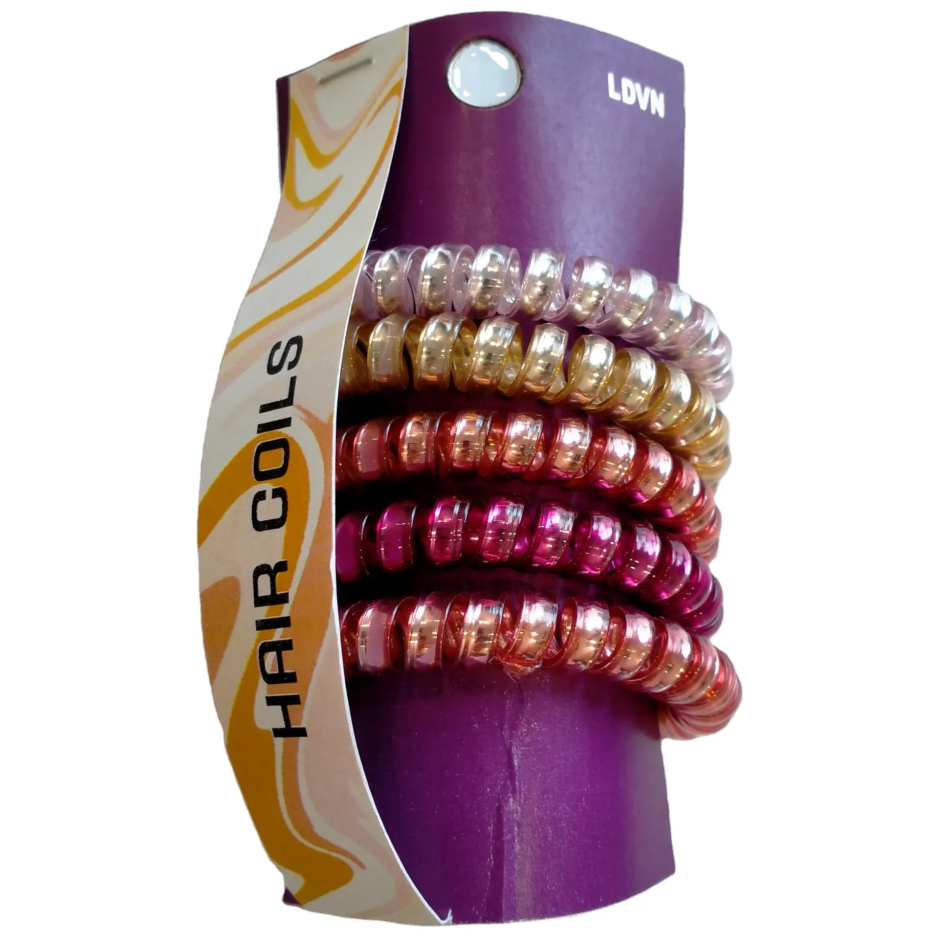Sparkling Custom TPU Elastic Telephone Hair Bands Hair Coils Hair Accessories For Women Kid Scrunchies No Crease OEM/ODM Elastic