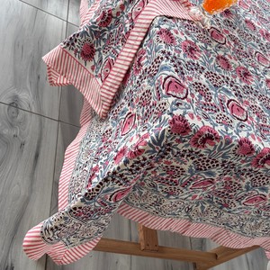Elegant Plain Cotton Table <b>Clothes</b> Cheap Rectangle Table <b>Clothes</b> Elegant Block Printed Cloth Table - Product Image 3
