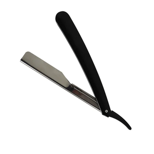 Navajas de afeitar al por mayor de gran venta con soporte para el dedo, navajas de barbero con mango de plástico plegable y una sola hoja de acero inoxidable de Tegra - Product Image 5