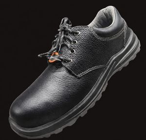 Chaussures de sécurité professionnelles écologiques à embout d'acier en cuir véritable respirantes confortables antidérapantes pour entrepôt - Product Image 3