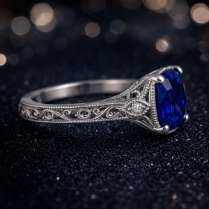 แหวนหมั้นเพชรทรงคุชชั่นสุดหรู ชุบทอง 14K ดีไซน์ลายฉลุแบบวินเทจ เหมาะสำหรับงานปาร์ตี้ - Product Image 3