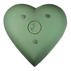 Urna Funeraria en Forma de Corazón en Color Verde con Diseño Personalizado para Cenizas de Adultos, Urna Decorativa de Metal para Recuerdo - Product Image 1