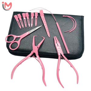 Kit Profesional de Herramientas para Extensiones de Cabello para Salón de Belleza, Color Rosa Bebé, con Alicates para Micro Anillos y Herramientas para Micro Anillos OEM - Product Image 5