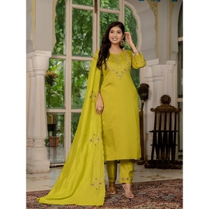 Ensemble élégant pour femmes, Kurti, pantalon et dupatta droits - Product Image 6