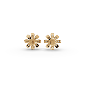 Boucles d'oreilles en diamants de laboratoire Floral Burst - Product Image 4
