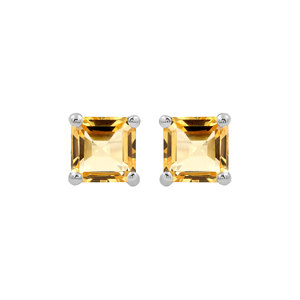 925 Sterling Silver Asscher Cut Natural <b>Garnet</b> Vintage Stud <b>Earrings</b> Claw Setting Octagon Gemstone Birthstone Jewelry for Women - Product Image 4