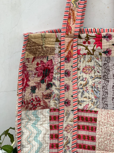 Sac fourre-tout matelassé léger style bohème couleur unie grande capacité en coton pour femme toutes saisons - Product Image 4