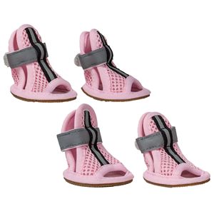 Set di 4 sandali per animali domestici in Mesh di supporto sportivo scarpe comode ed eleganti abbigliamento per animali domestici - Product Image 5