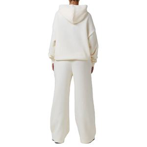 Survêtement deux pièces oversize uni en coton 100 % de qualité supérieure pour femme, style 2026 - Product Image 5