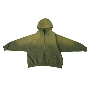 Custom Oversized Acid Washed Distressed Hoodies For <b>Men</b> Oversized Vintage Style <b>Men's</b> <b>Pullover</b> Hoodies - Product Image 2