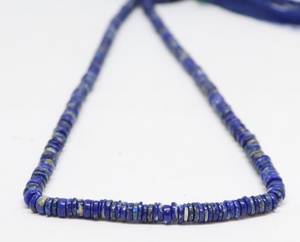 Perles Heishi en Sodalite Naturelle, Perles Gemmes Heishi en Sodalite, Perles Entretoises Heishi en Sodalite pour la Fabrication de Bijoux en Gros - Product Image 3