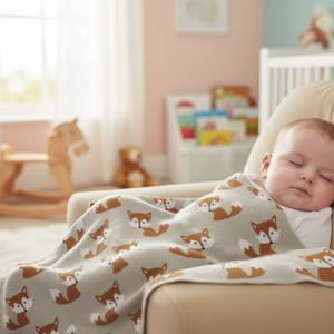 Manta de Bebé Moderna, Ecológica, Suave y Transpirable, 100% Algodón Tejido, 70x100 cm, Ligera, para Uso en las Cuatro Estaciones, para Cama Infantil - Product Image 5