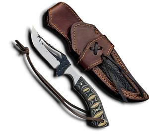 มีดทำมือสำหรับช่างตัดแต่งกีบม้า ใบมีดคงที่ สำหรับกิจกรรมกลางแจ้ง ตั้งแคมป์ ล่าสัตว์ ด้ามจับ G10 Micarta แบบ Full Tang มีดสกินเนอร์ รับผลิตแบบ OEM/ODM/OBM - Product Image 1